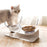 Non Slip Double Cat Bowl With Raised Stand Pet Food Cat Feeder Protect Cervical Vertebra Dog Bowl Transparent Pet Products