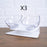 Non Slip Double Cat Bowl With Raised Stand Pet Food Cat Feeder Protect Cervical Vertebra Dog Bowl Transparent Pet Products
